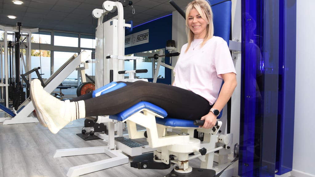 Standortmanagerin Kathleen Bliesener im neuen Trainingsstudio in Kalbe.