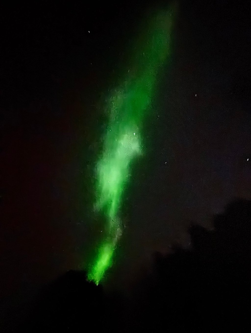 Polarlichter gab es auch über Quellendorf zu sehen.