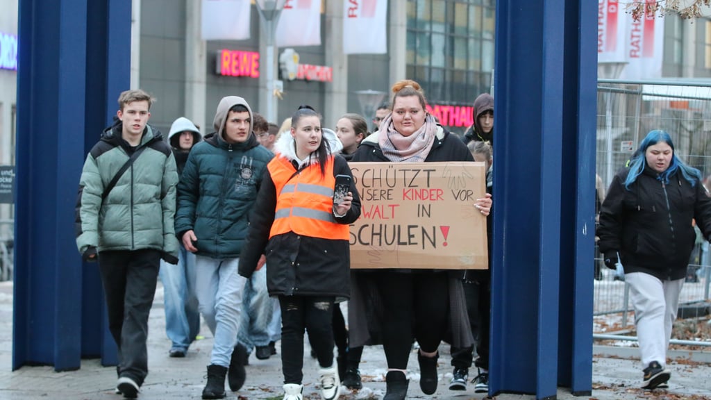 60 Teilnehmer kamen zur Demo in Dessau, zu der Influencer aufgerufen hatten.