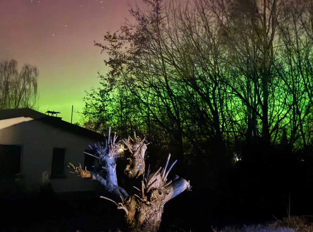 Polarlichter hat auch Michael Mitsching fotografiert.