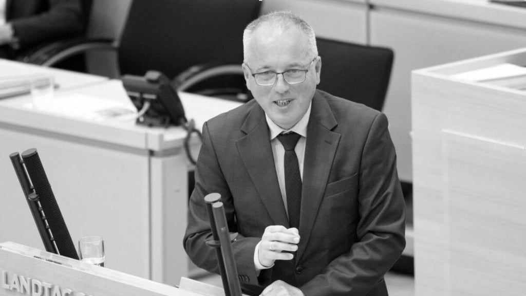 Rüdiger Erben bei einer Rede im Landtag.