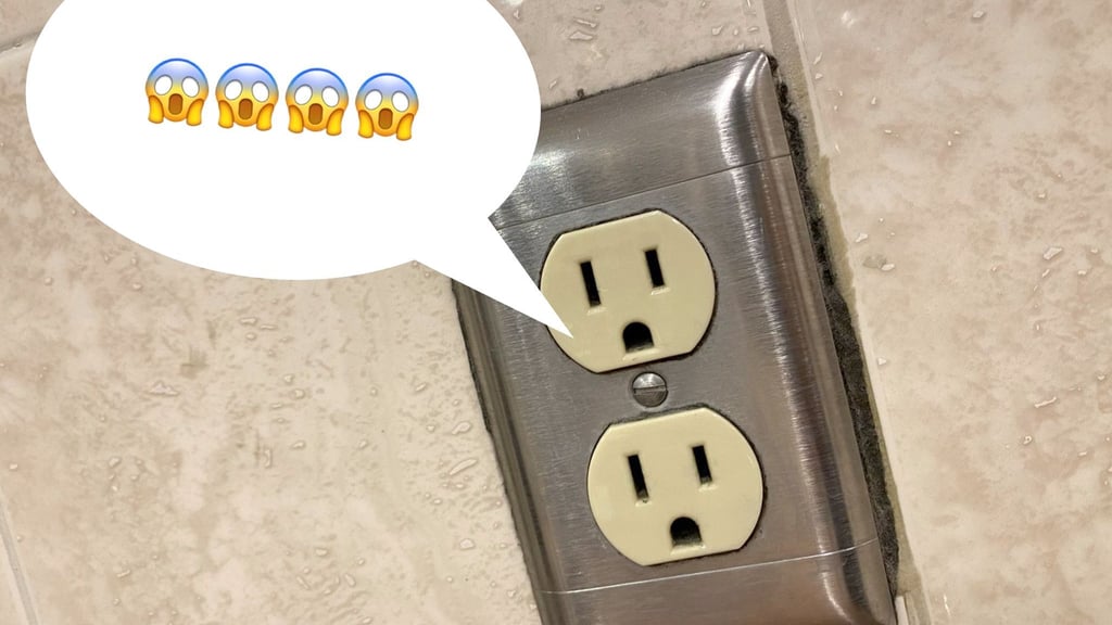 Steckdosen in den USA wirken wie erstaunte Gesichter: Und wenn dann der eigene Stecker nicht passt...