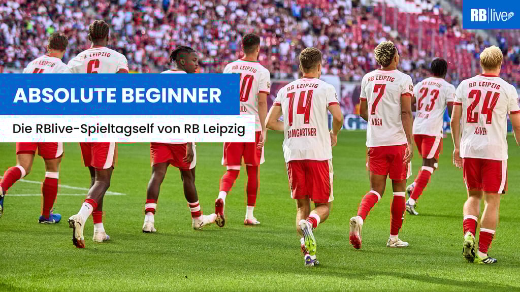 Raus aufs Feld: RB Leipzig betritt das Stadion.