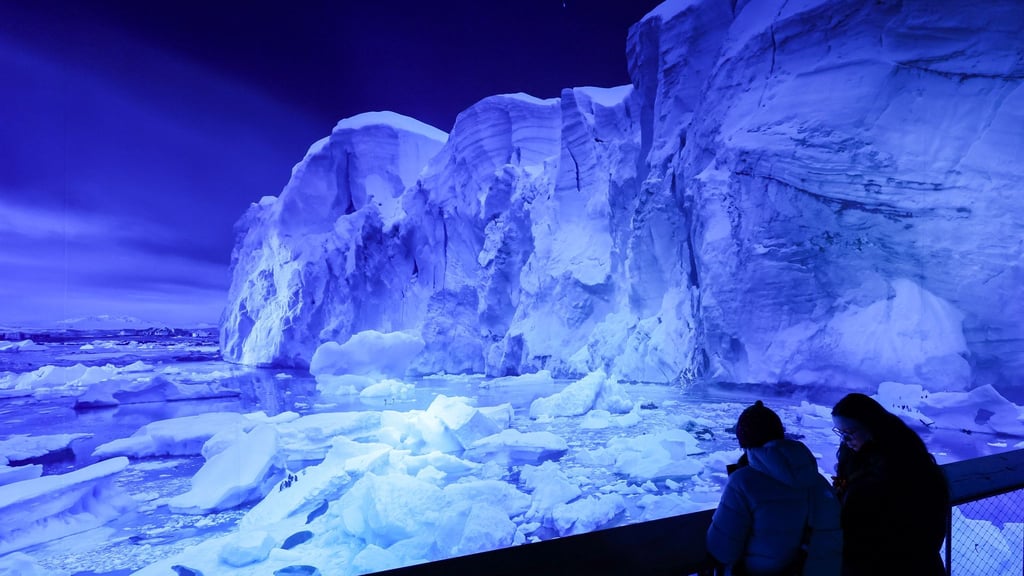 Die eisige und faszinierende Welt der Antarktis wird als 360-Grad-Bild gezeigt