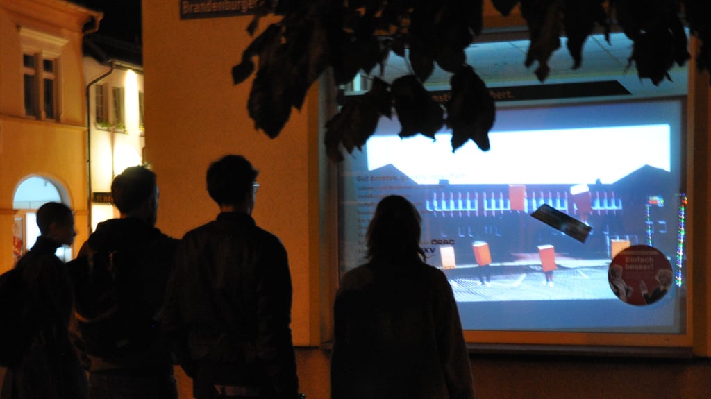 So ähnlich wie bei einer Innenstadtaktion von Berliner Künstlern vor fünf Jahren, könnte die Gestaltung von Schaufenstern in Genthin aussehen. 