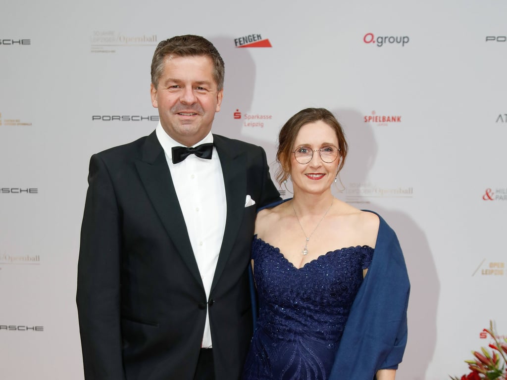 Ausnahmsweise Zeit zu zweit: CDU-Landeschef Sven Schulze mit seiner Frau Kati beim Leipziger Opernball.