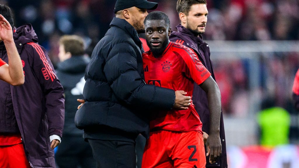 Wie lange arbeiten Kompany und Upamecano noch zusammen? (Archivbild)