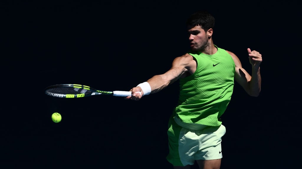 Carlos Alcaraz steht in Melbourne im Achtelfinale.