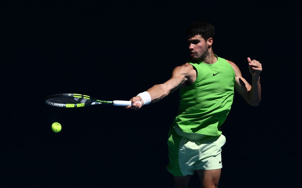 Carlos Alcaraz steht in Melbourne im Achtelfinale.