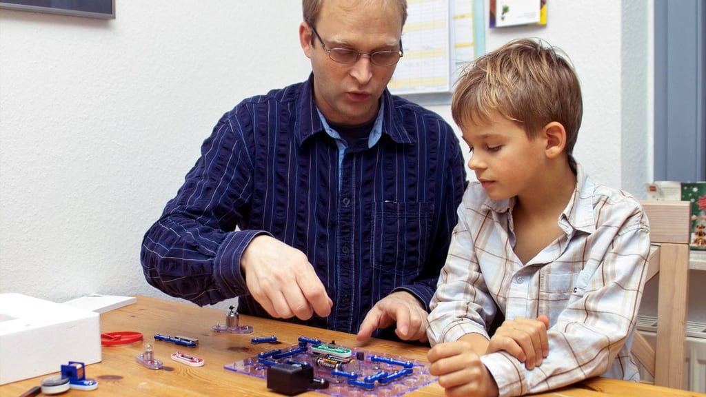 Viele Kinder bauten mit Elektrobaukästen ihre ersten Schaltungen. Solche Kästen sind auch heute noch beliebt.