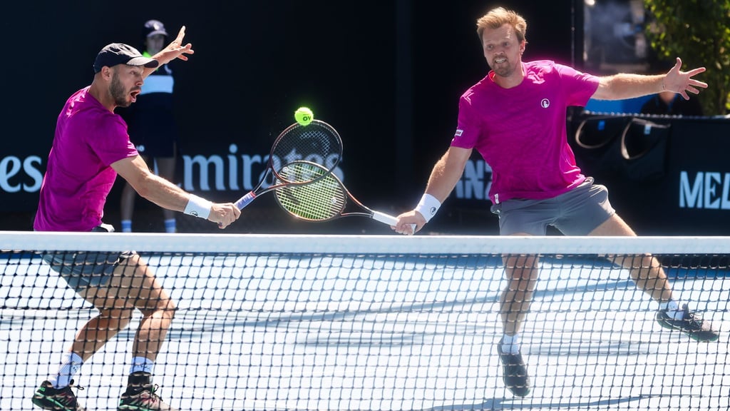 Das deutsche Davis-Cup-Doppel ist in Melbourne bereits raus.