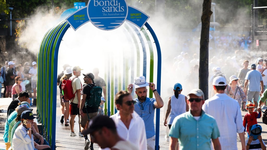 Abkühlung wird nötig sein am Samstag in Melbourne. (Archivbild)