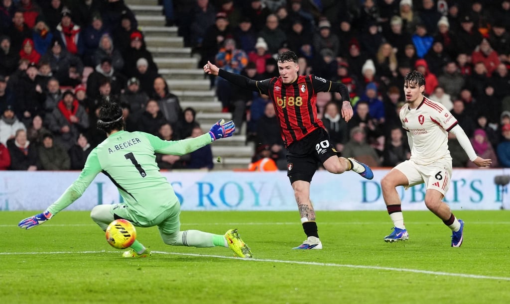 Der FC Liverpool geriet in Bournemouth in der ersten Halbzeit mit 0:2 in Rückstand.