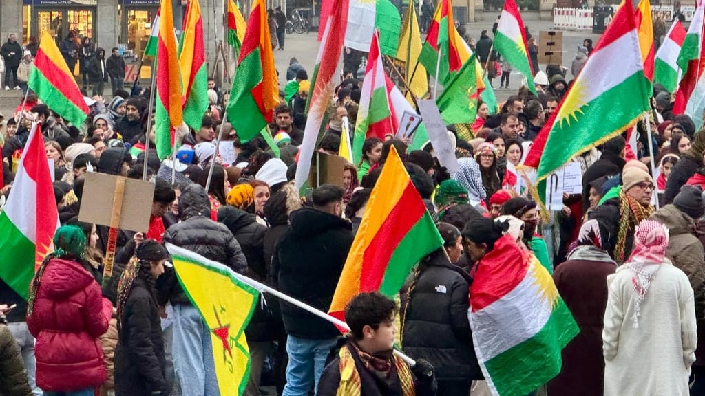 Am Samstag waren in Halle zwei Protestzüge unterwegs.