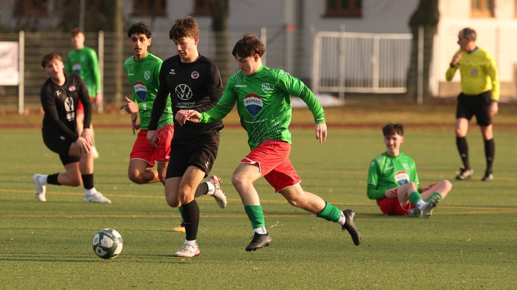 David Assner (M.) schlug gegen den CFC Germania gleich zweimal zu.  