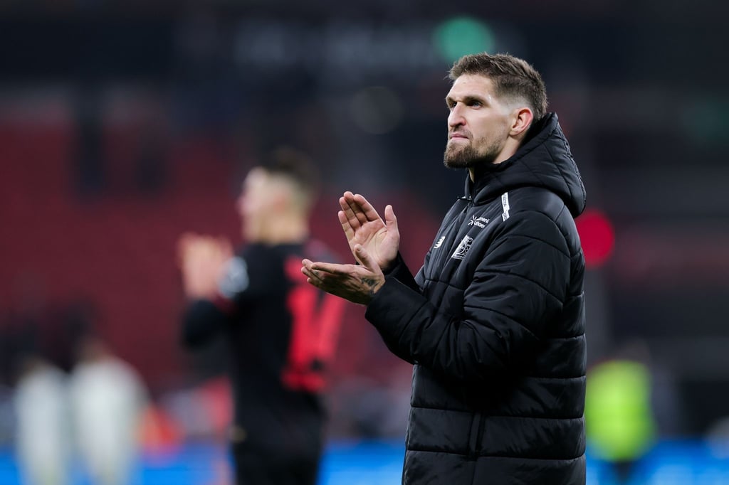 Leverkusens Kapitän Robert Andrich ist froh über den ersten Sieg im Jahr 2026.