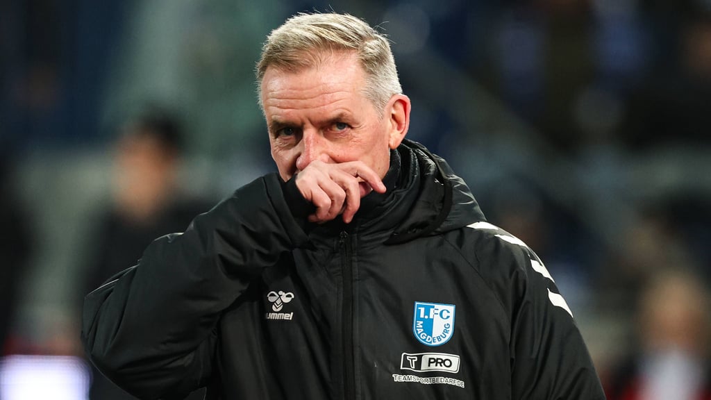 FCM-Cheftrainer Petrik Sander beim Spiel gegen Dynamo Dresden: "Uns hat das Spielglück gefehlt".