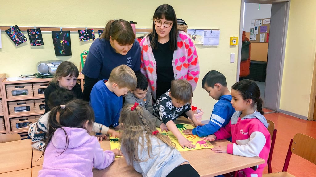 Die Vorschulkinder haben im Hort der Käthe-Kollwitz-Schule ein vorübergehendes Domizil gefunden.