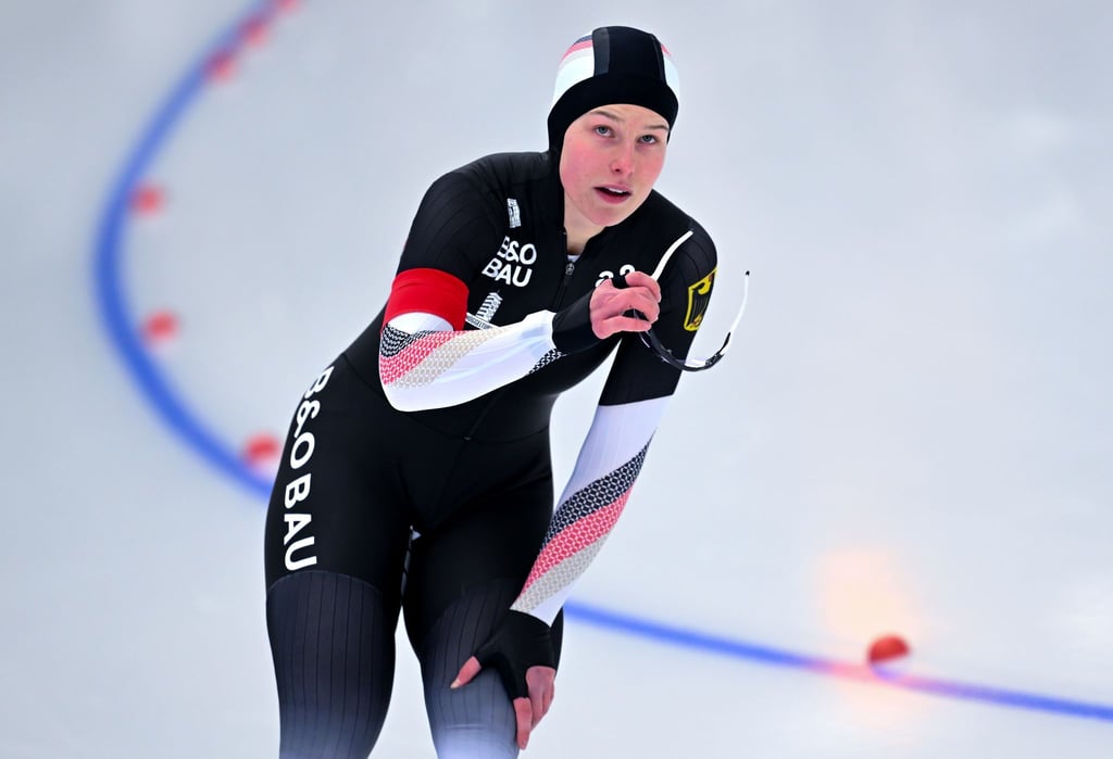 Erstmals auf dem Weltcup-Podest: Sophie Warmuth.