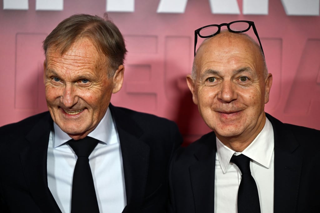 Hans-Joachim Watzke (l), Ligapräsident der DFL, und Bernd Neuendorf, Präsident des Deutschen Fußball-Bundes (DFB), halten aktuell nichts von der Debatte um einem WM-Boykott.