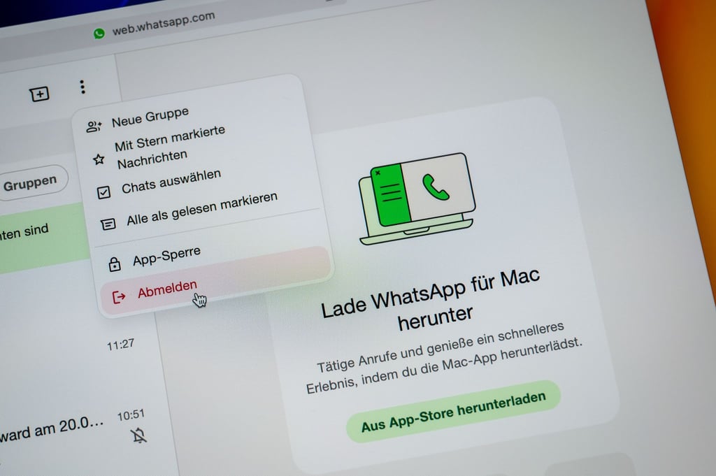 Whatsapp im Browser benutzt? Dann hinterher das Abmelden nicht vergessen.