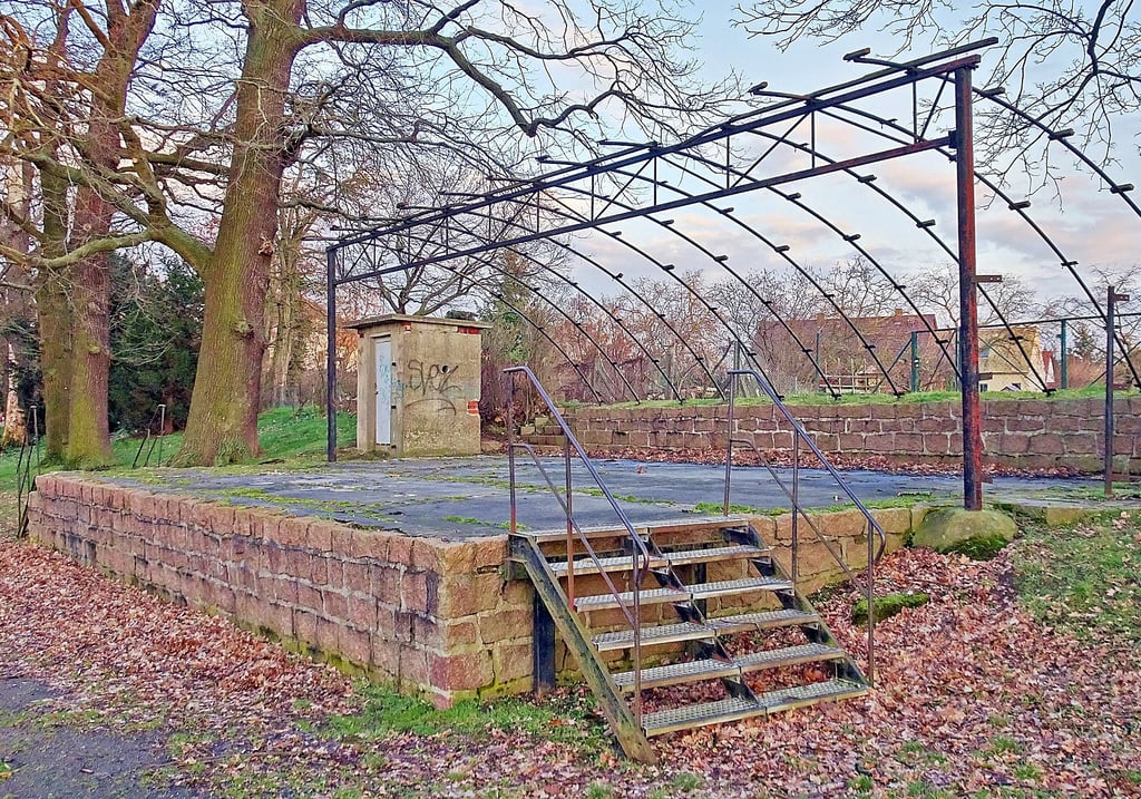 An die Stelle der ehemaligen Freilichtbühne soll eine Radstation kommen.