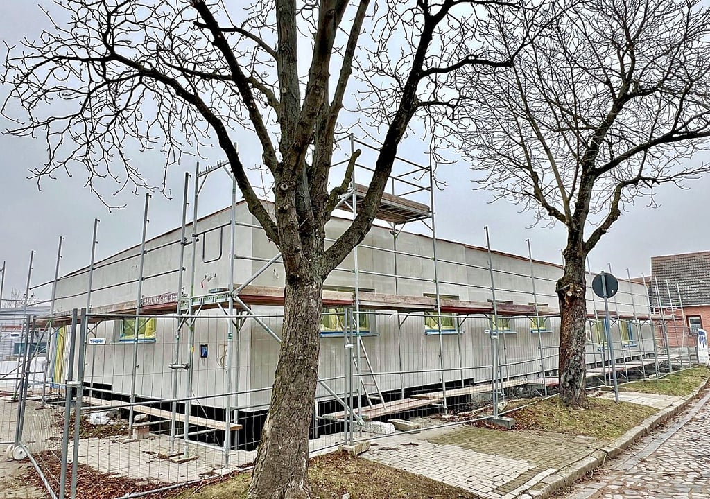 Die Arbeiten an der Gerbitzer Feuerwehr laufen. 