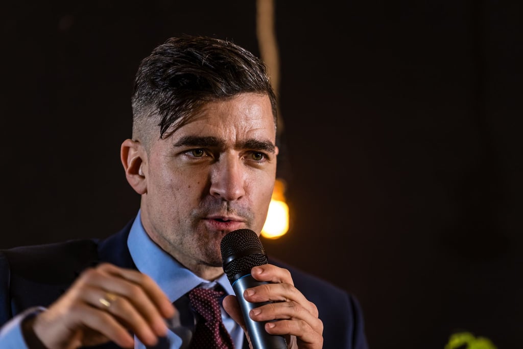 Der Rechtsextremist Martin Sellner wurde im Thüringer Landtag von Vertretern der AfD empfangen. (Archivbild)