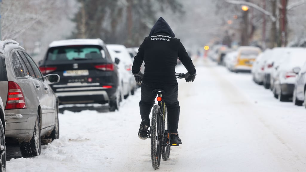 Winterwetter in Magdeburg.