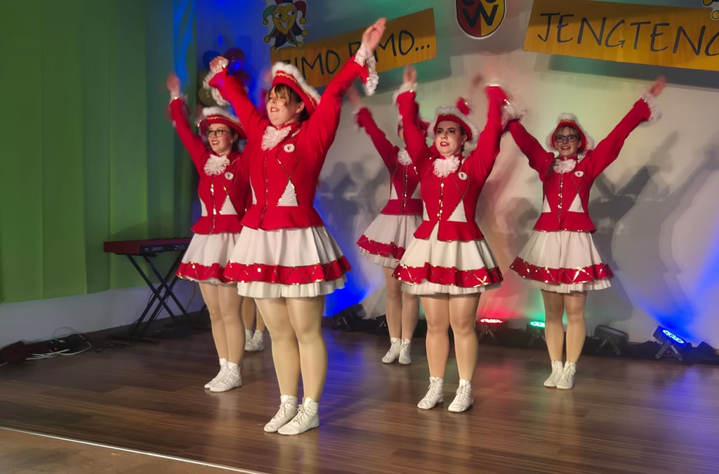 Die Funkengarde sorgte für Schwung auf der Bühne.