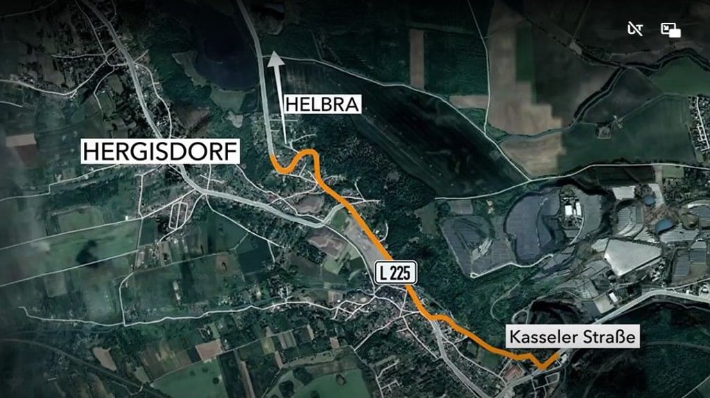 Auf der L225 am Ortsausgang von Hergisdorf wurde der Rentner überfahren.