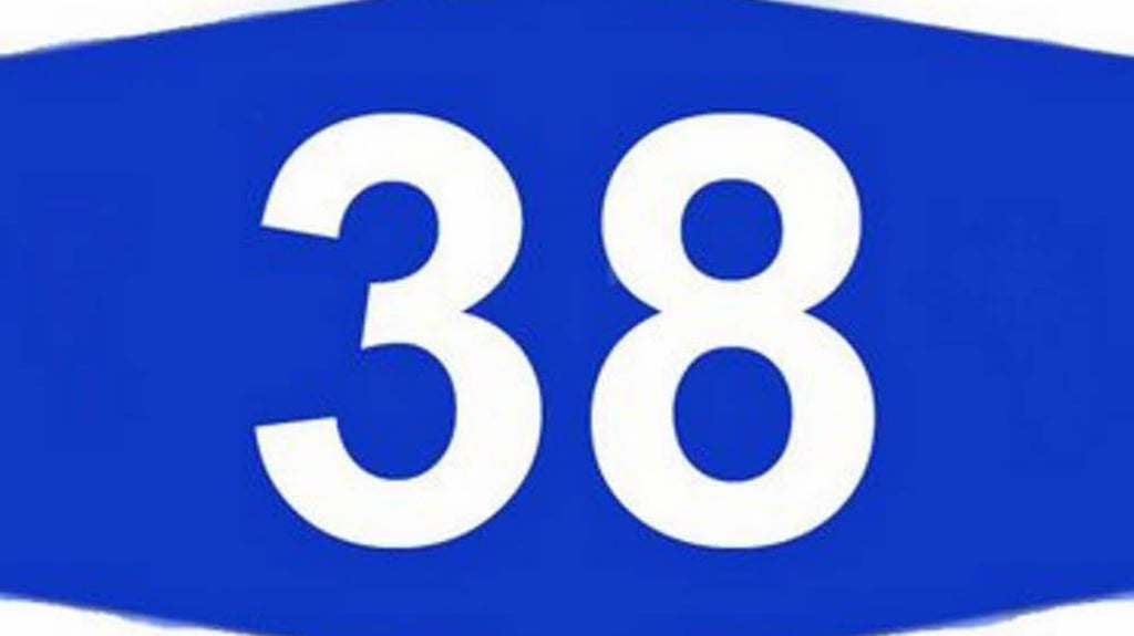 Ein Schild der A 38. Die Autobahn ist seit dem frühen Morgen zwischen Eisleben und dem Rasthof Rohnetal in Richtung Göttingen wieder frei. 