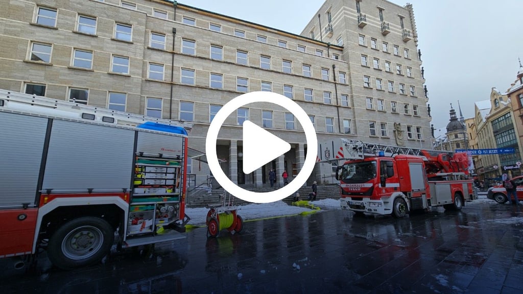 Im Ratshof Halle hat am Dienstag die Brandmeldeanlage ausgelöst.