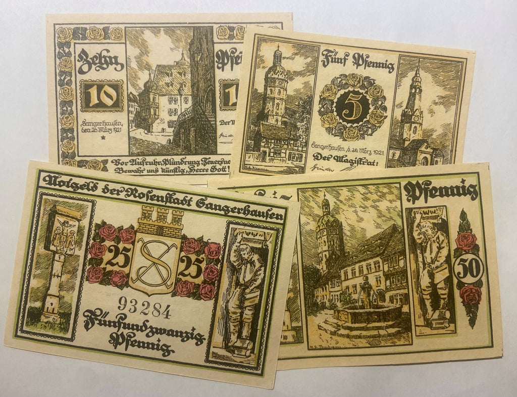 Sangerhäuser Notgeld aus dem Jahr 1921: Geld als Gesundheitsgefahr?