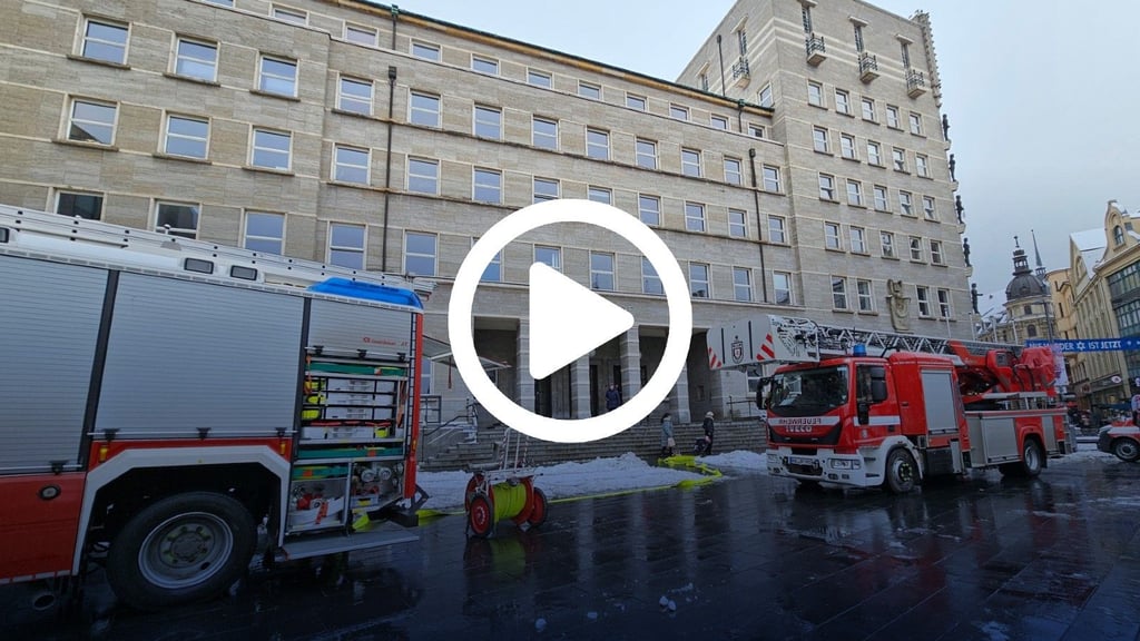 Im Ratshof Halle hat am Dienstag die Brandmeldeanlage ausgelöst.