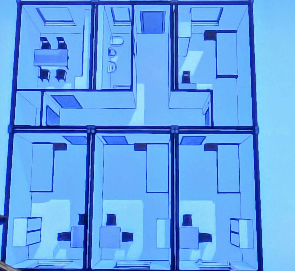 Ein Flur, vier gleiche, einfach ausgestattete Zimmer, eine kleine Küche und ein Duschbad – so könnte sie aussehen, die Container-Obdachlosen-Unterkunft, die dem Stadtrat am Montag vorgestellt wurde.