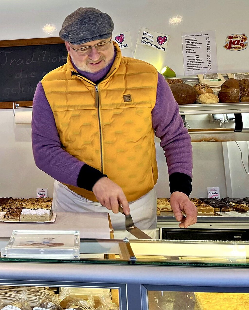  Konditormeister Frieder Scheibner aus Lucka ist auch wieder da.  