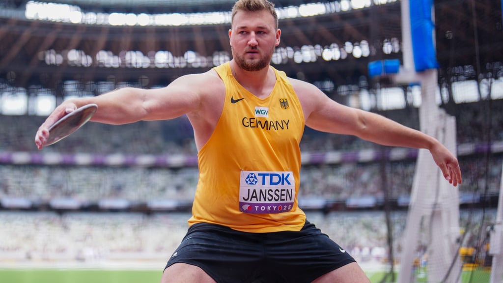 Diskuswerfer Henrik Janssen hat auf Wettbewerbe bei der Leichtathletik-WM in Tokio gewettet. (Archivbild)