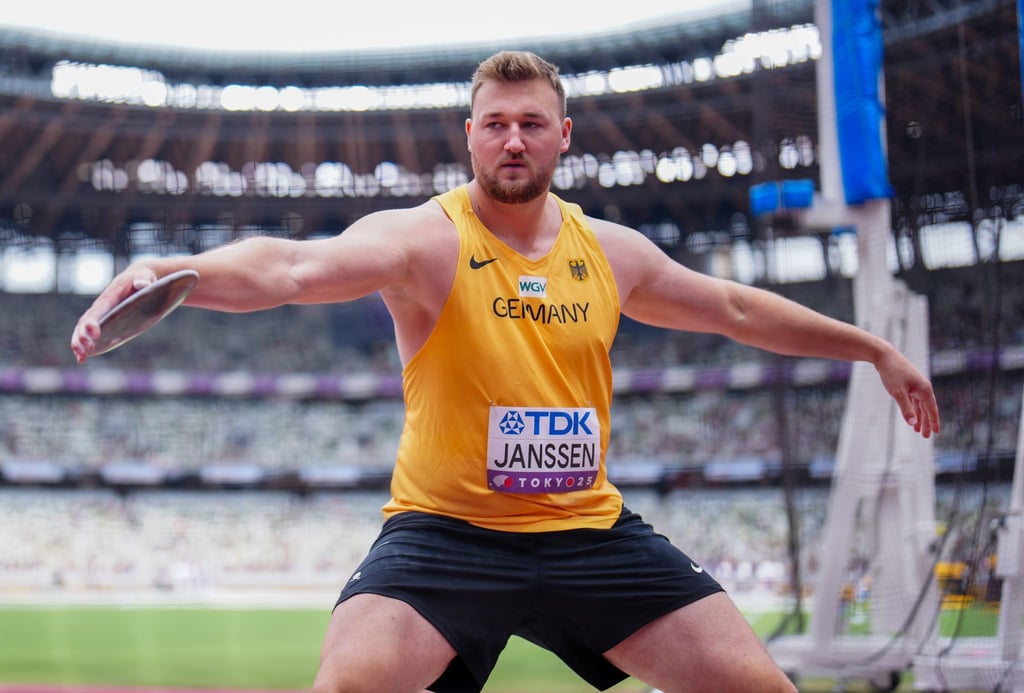 Diskuswerfer Henrik Janssen hat auf Wettbewerbe bei der Leichtathletik-WM in Tokio gewettet. (Archivbild)