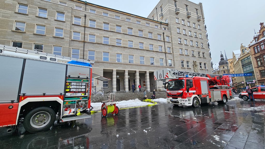 Im Ratshof Halle hat am Dienstag die Brandmeldeanlage ausgelöst.