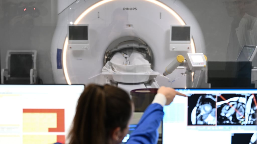 Eine MRT-Untersuchung am neuen Kardiologischen Zentrum des Klinikums Chemnitz.