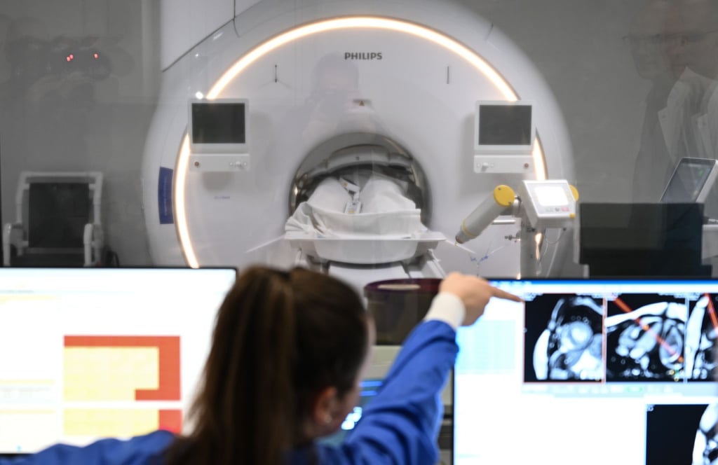 Eine MRT-Untersuchung am neuen Kardiologischen Zentrum des Klinikums Chemnitz.