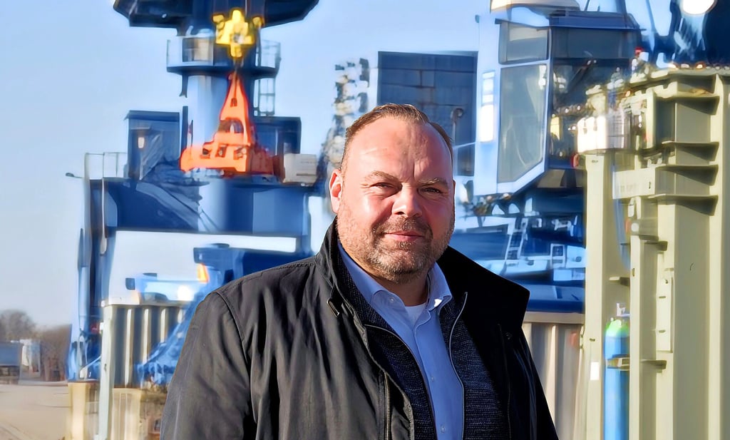 Jan Schwärzel ist der neue Geschäftsführer der Hafenbetrieb Aken GmbH.