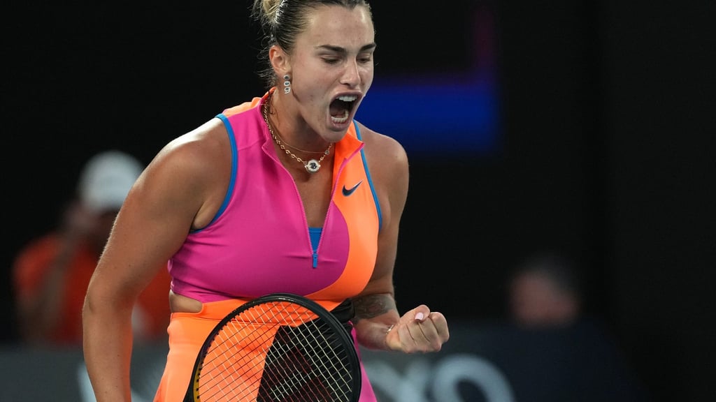 Aryna Sabalenka steht in Melbourne zum vierten Mal in Serie im Finale.