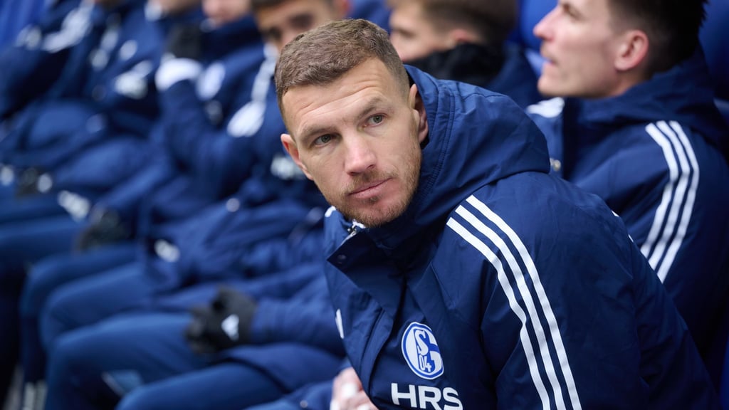 Edin Dzeko bleibt vorerst Joker beim FC Schalke. (Archivbild)