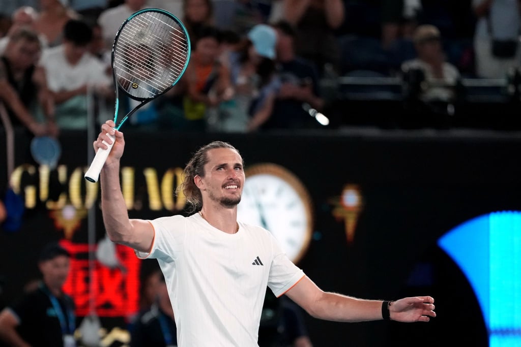 Alexander Zverev will auch nach seinem Halbfinale gegen Carlos Alcaraz jubeln.