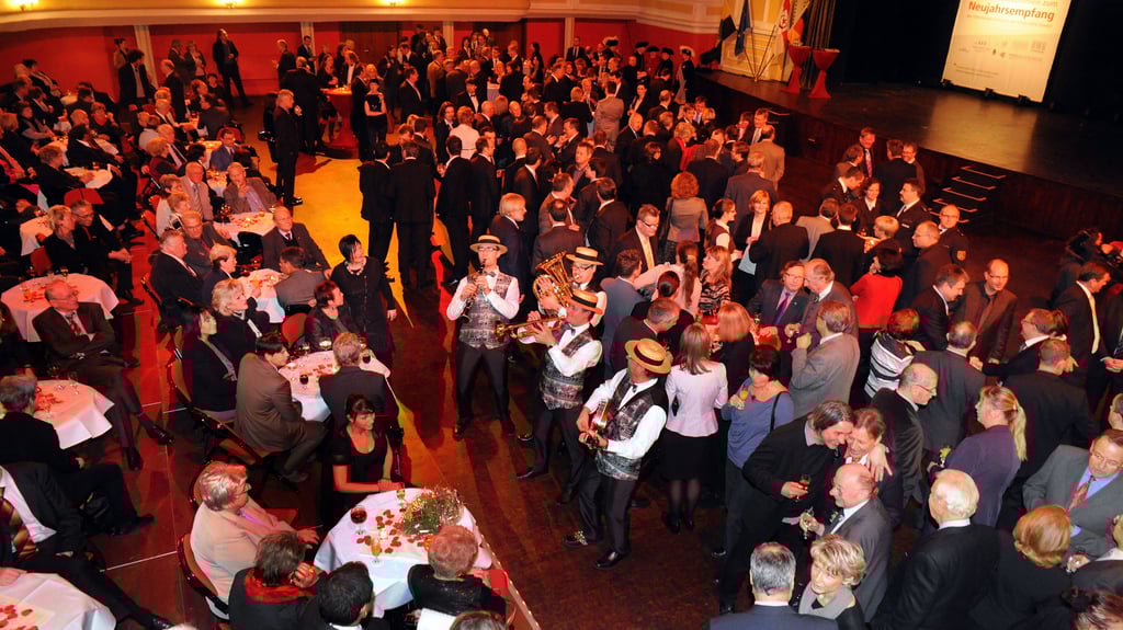 So wurde früher gefeiert: Halles Neujahrsempfang 2012 im Steintor.