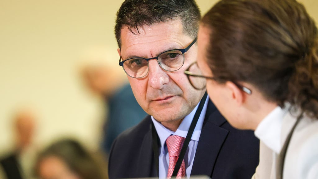 BSW-Landesvorsitzende Thomas Schulze (links) und John Lucas Dittrich. Der Landesvorstand hält die Kritiker in der Partei für weitgehend isoliert.