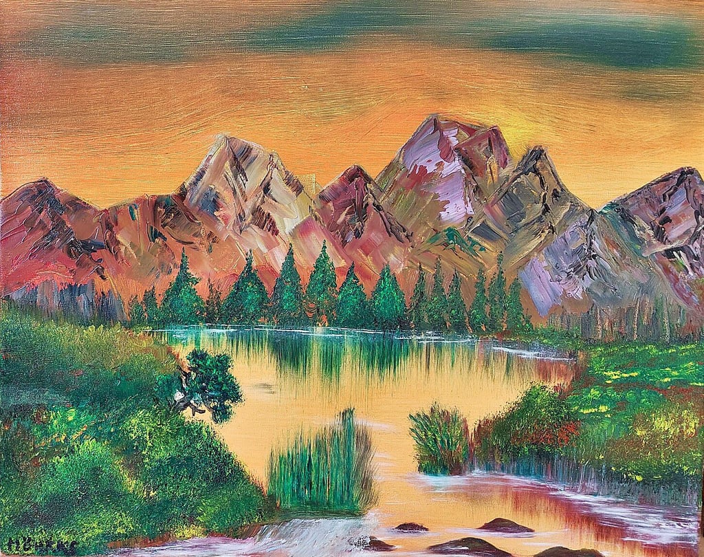 Auch Gemälde von Andreas Möhrke sind in der Ausstellung zu sehen.  