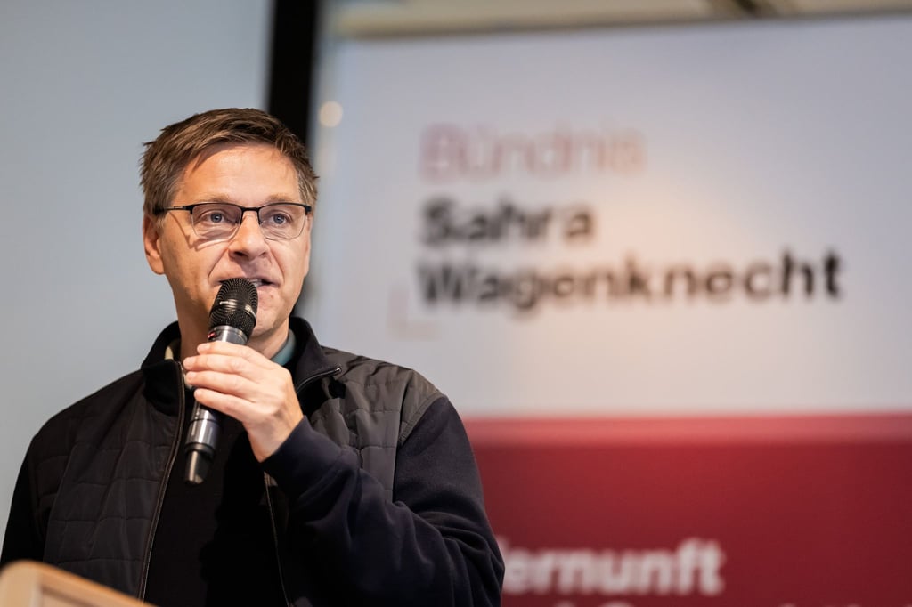 Der Generalsekretär des BSW, Oliver Ruhnert, sieht mit dem Entzug der Doktorwürde einen Makel für Thüringens Ministerpräsidenten Mario Voigt (CDU). (Archivbild)